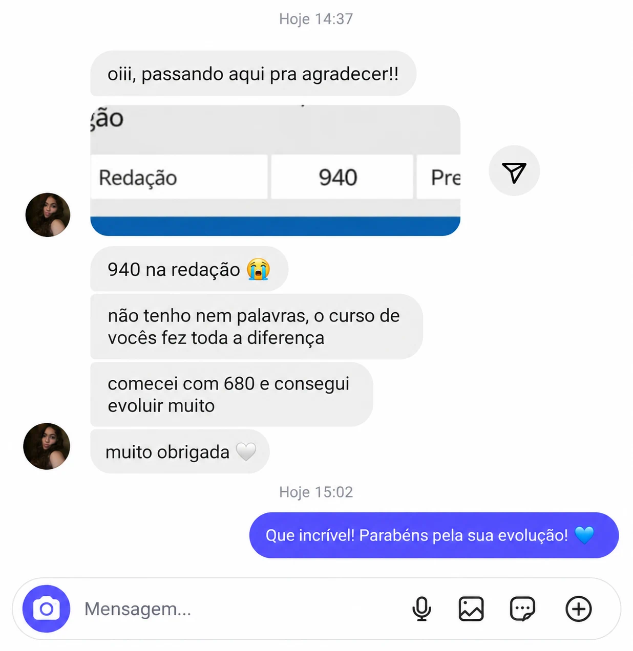 Depoimento de aluno 6