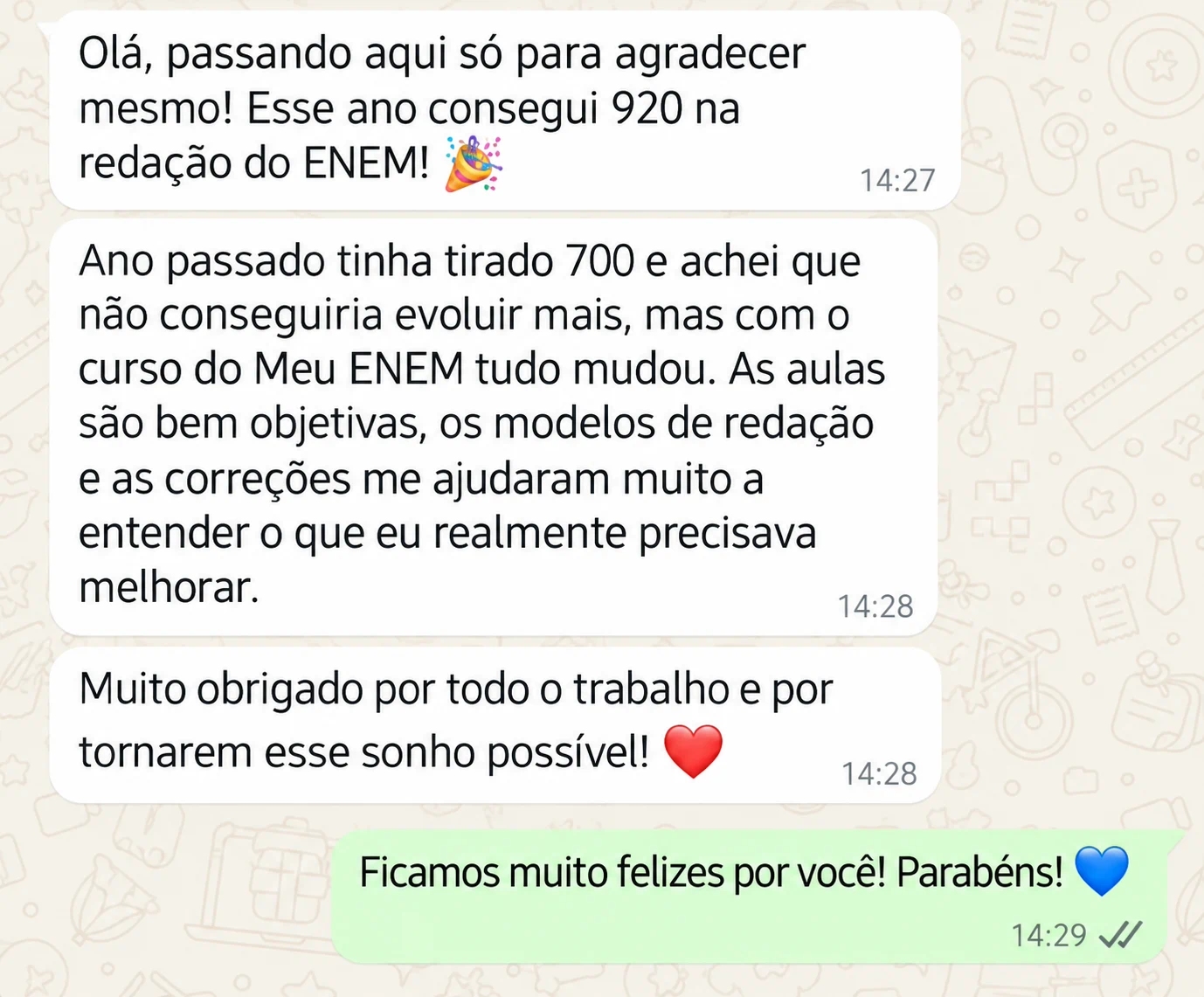 Depoimento de aluno 9